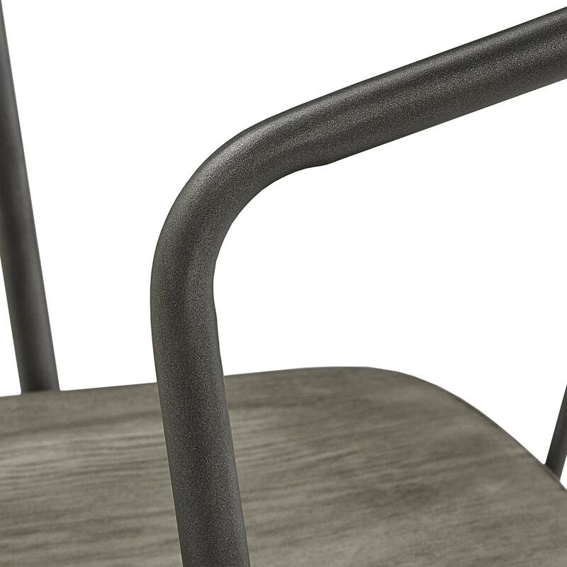 Mabel Iron and Wood Dining Chair (Set of 2) by iNSPIRE Q Modern