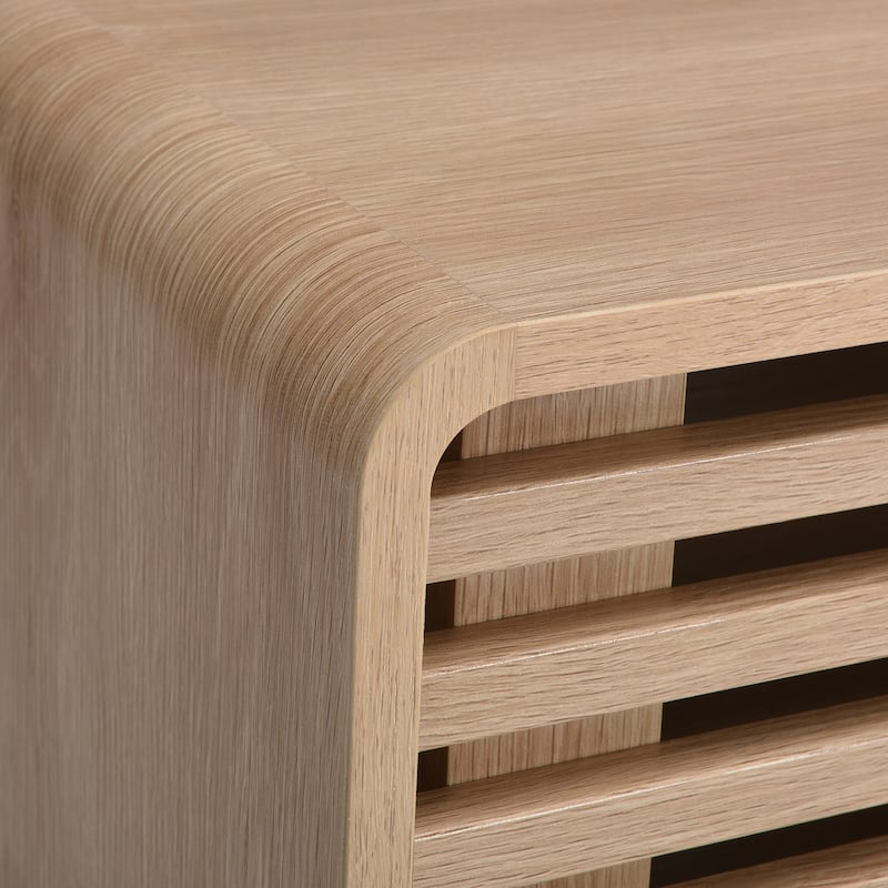 TV Stand for TV Up to 59 Inch, Entertainment Center with Storage Cabinet and Sliding Door