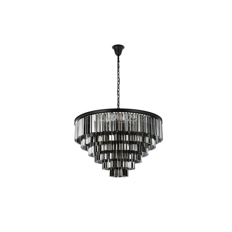 Elegant Lighting 1201D44-SS/RC Sydney 33 Light 44" Wide Crystal