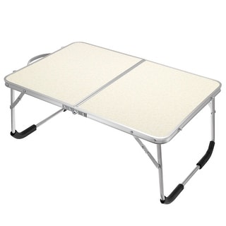Foldable Laptop Table, Portable Picnic Bed Tables Reading Desks, White ...