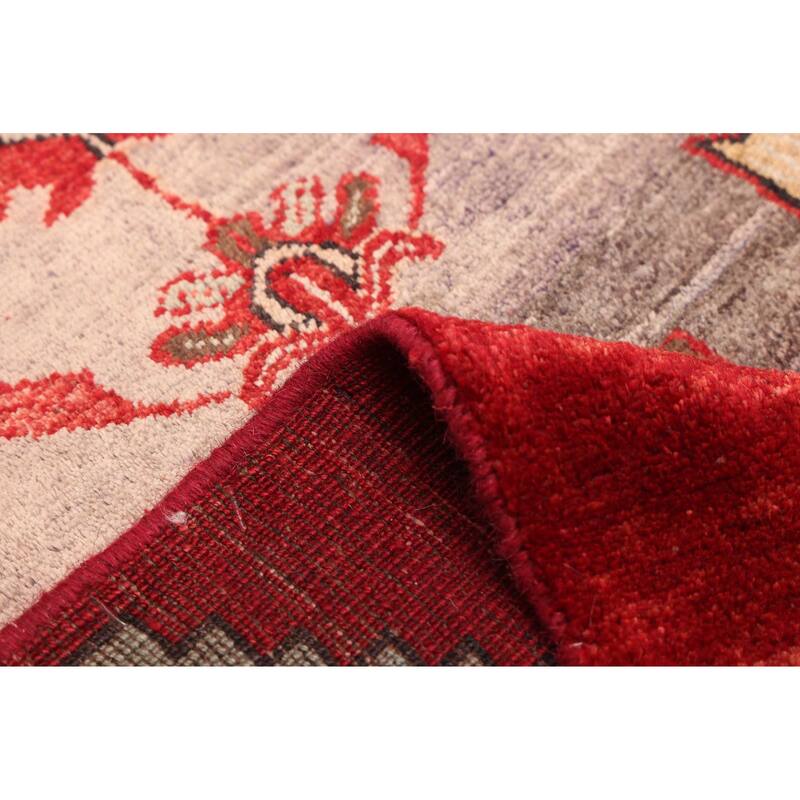 ECARPETGALLERY Hand-knotted Melis Vintage Red Wool Rug - 2'8 x 8'0