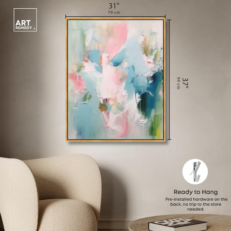 Neon Breeze II Canvas by Art Remedy