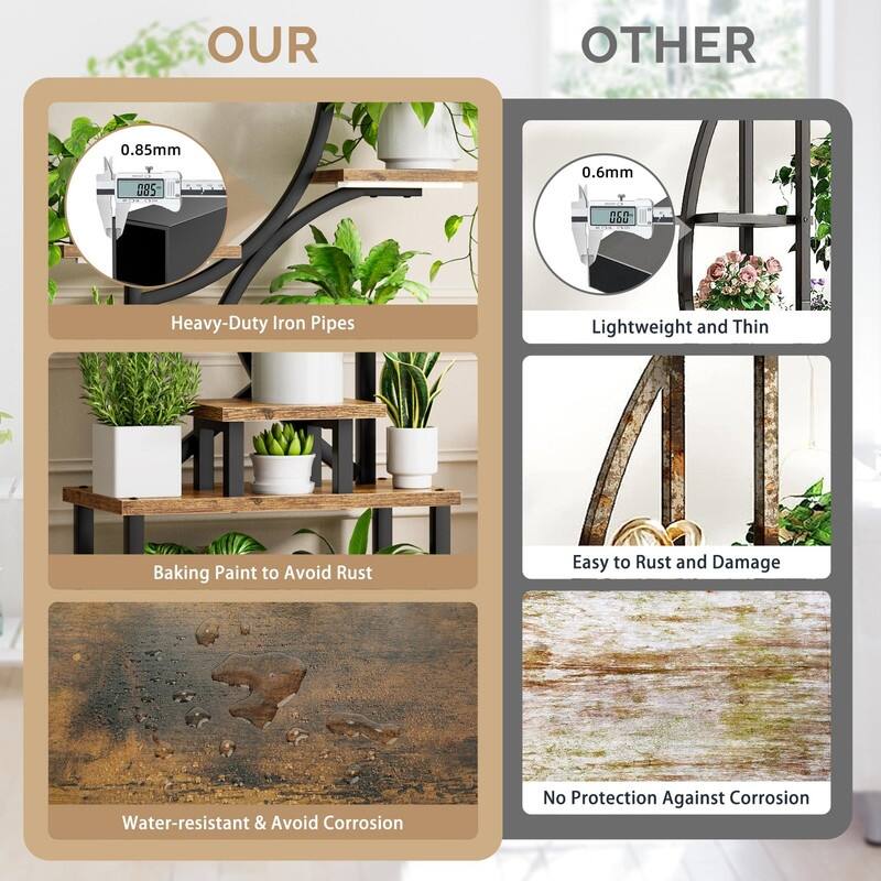 Plant Stand Indoor with Grow Lights - 51.18 x 23.11 x 2.13 inches