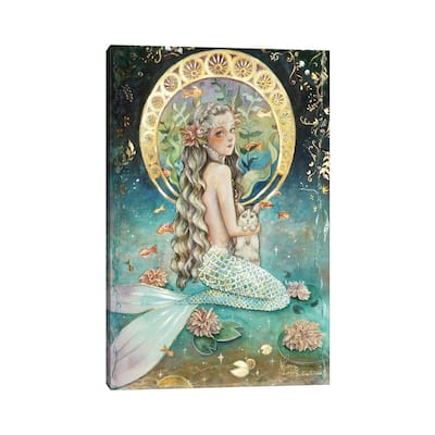 iCanvas "Ste-Anne Mermaid Art Nouveau" by Anastasia Tsai Canvas Print
