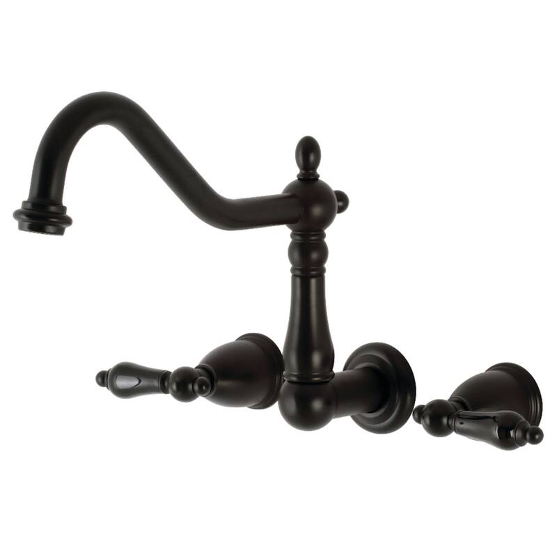 Kingston Brass Duchess Wall Mounted Roman Tub Filler - Matte Black