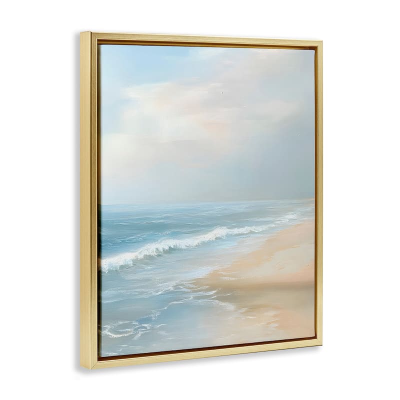 Stupell Serenity Beach View Framed Floater Canvas Wall Art Design By Franklyn Gregory