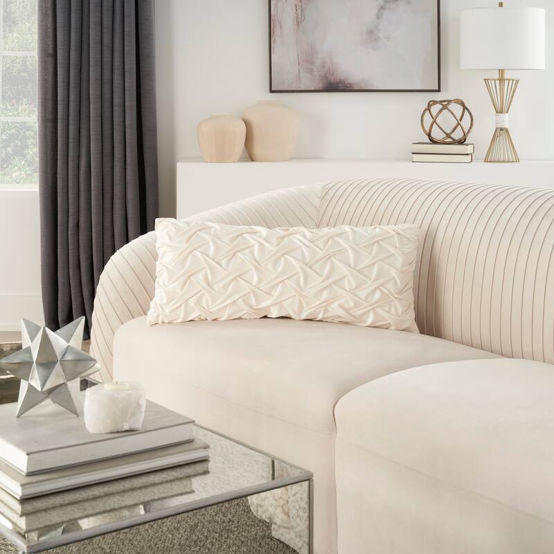Mina Victory Lifestyle Solid Throw Pillow
