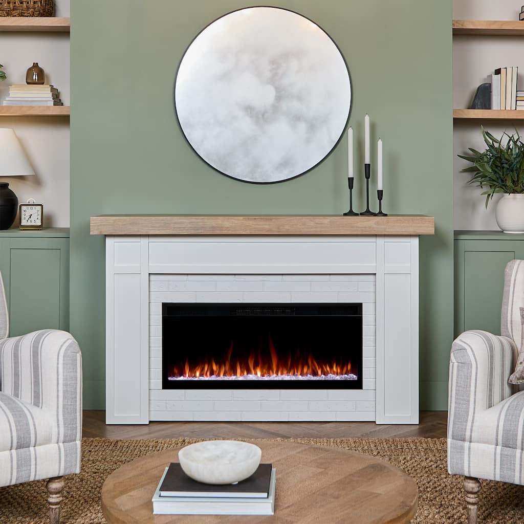 Cravenhall 64" Smart Landscape Electric Fireplace by Real Flame