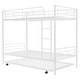 preview thumbnail 43 of 51, Twin over Twin Metal Bunk Bed with Trundle, Dividable Design