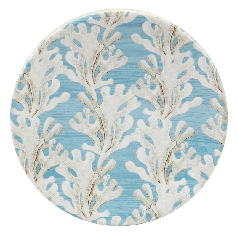 Certified International Beyond the Shore Set of 4 Canape Plates - 6.25" Diam x 0.75"