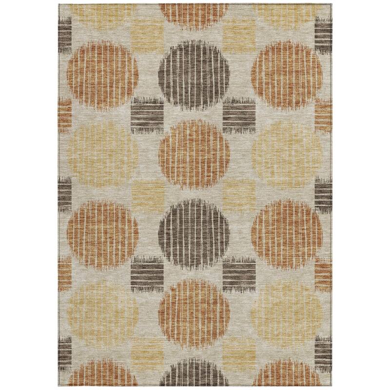 HomeRoots Geometric Transitional Rectangle Outdoor Rug