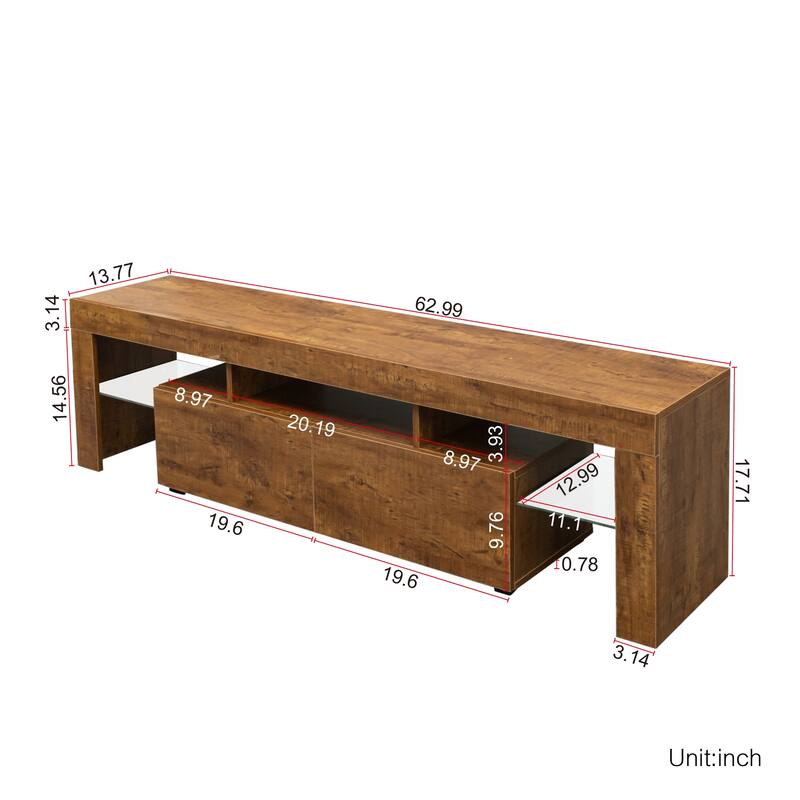 60-Inch Modern TV Stand with RGB light
