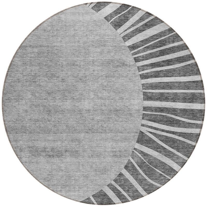 HomeRoots Abstract Transitional Rectangle Outdoor Rug