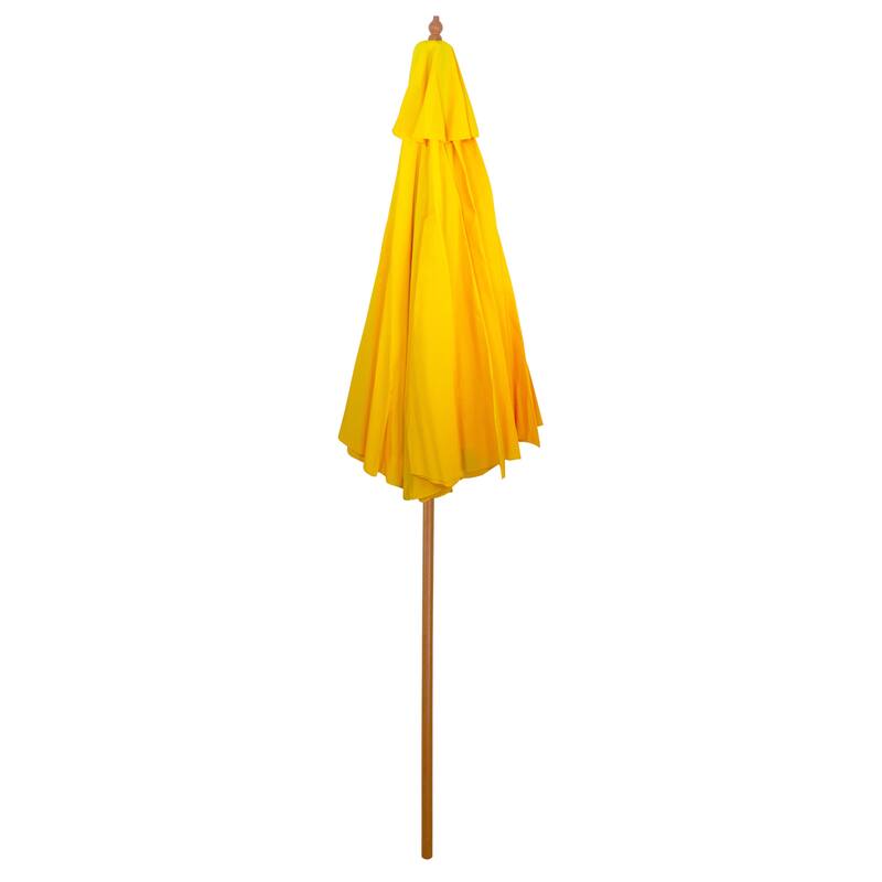 8.5ft Outdoor Patio Market Umbrella with Wooden Pole
