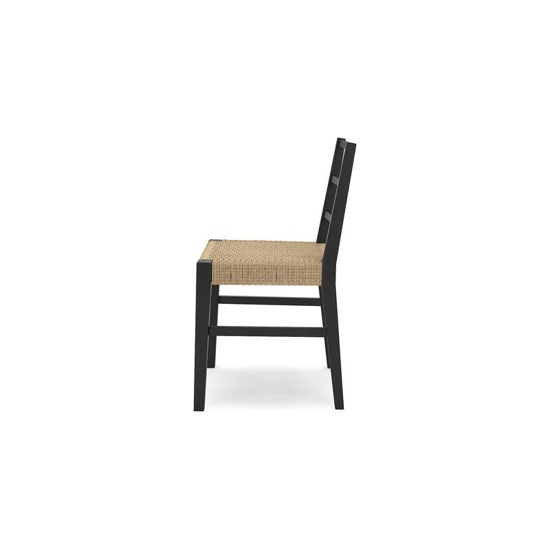 Signature Design by Ashley Isanti Light Brown/Black Dining Side Chair (Set of 2) - 18.75" W x 20.5" D x 33.13" H