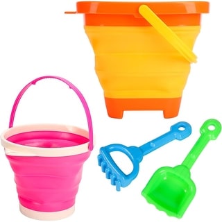 Collapsible Beach Toys For Kids Toddlers, Collapsible Sand Bucket And