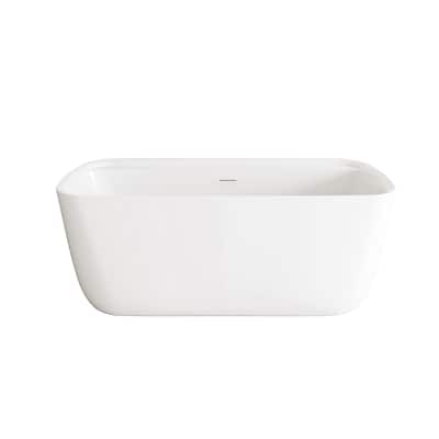 Chad Soaking Bathtub in Glossy White