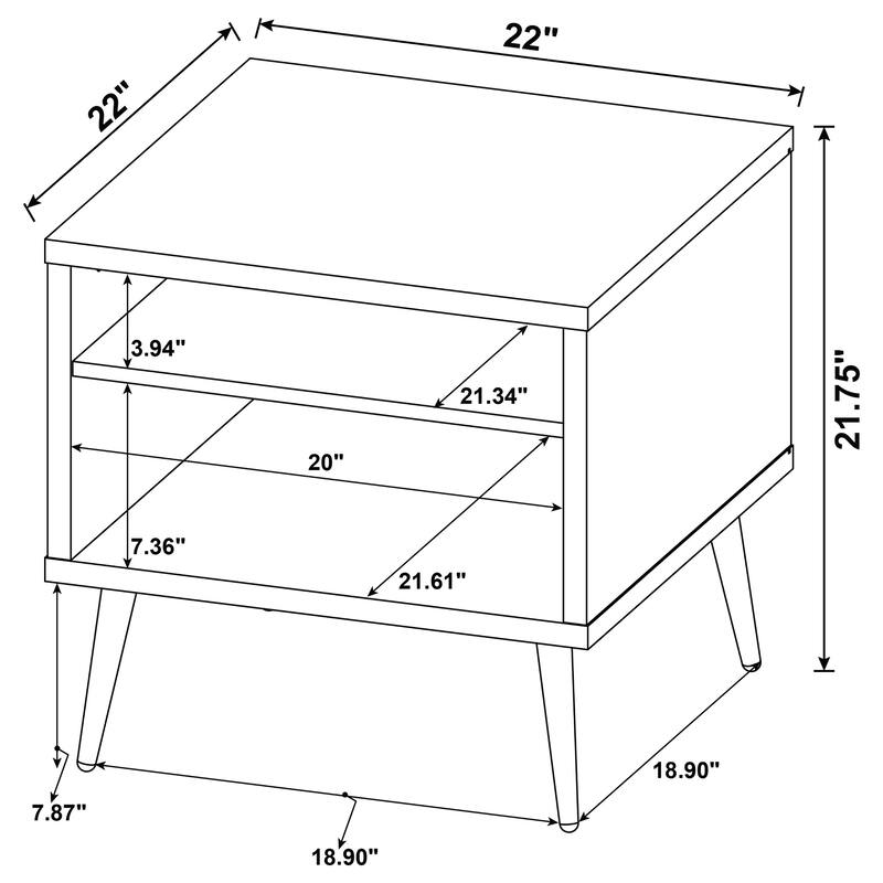 Balboa Distressed Pine 2-piece Coffee and End Table Set