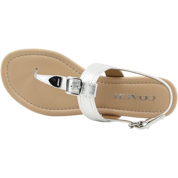 Shop Coach Womens Cassidy Open Toe Casual T Strap Sandals Overstock 21468510