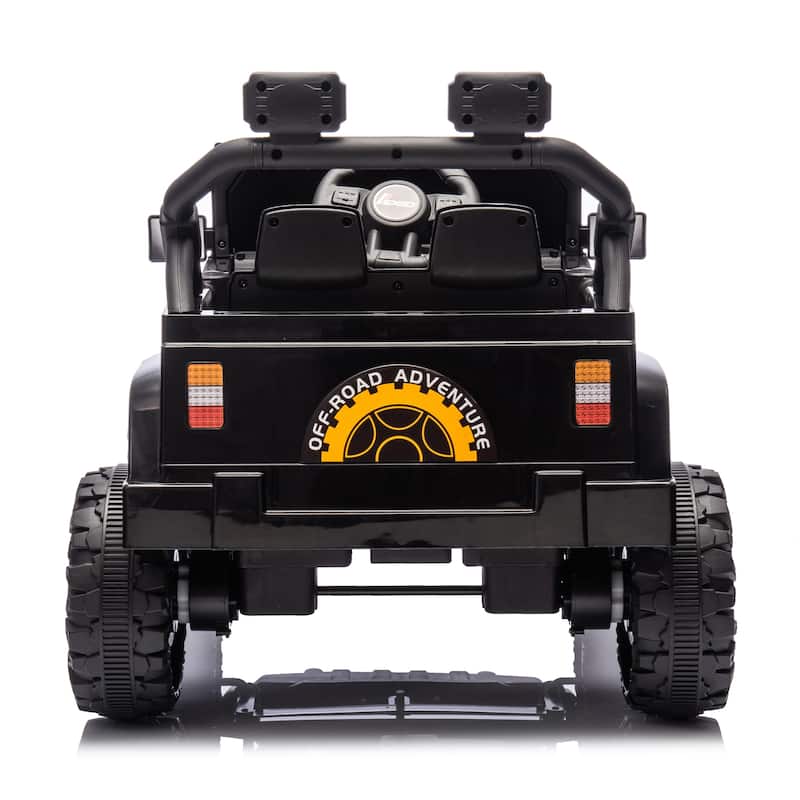 12V Ride-On Car for Kids with Remote Control, Four-Wheel Suspension, Music, Bluetooth, and MP3 for Ages 2-4