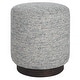 preview thumbnail 1 of 2, Uttermost Avila Tweed Round Ottoman