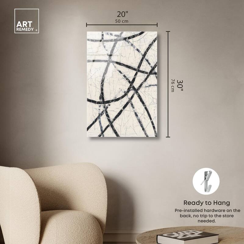 Intersecting Lines II Acrylic by Art Remedy, Ready to Hang