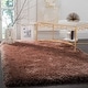 preview thumbnail 7 of 86, SAFAVIEH Bahija Handmade Luxe Shaggy 3 inch-thick Area Rug 3' x 5' - Brown