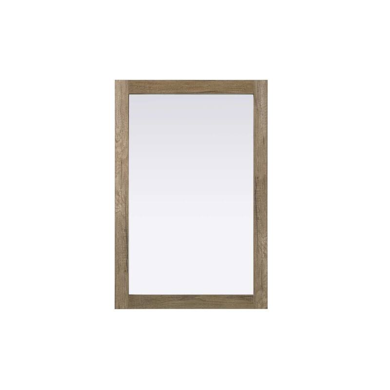 Solene Wooden Rectangle Mirror (24-30 x 36 in.) - Natural Oak - 24" x 36"