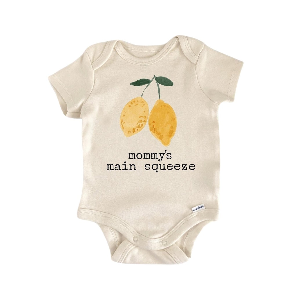 Lemon Main Squeeze - 1 Baby Boy Girl Clothes Infant Bodysuit Funny Cute Newborn