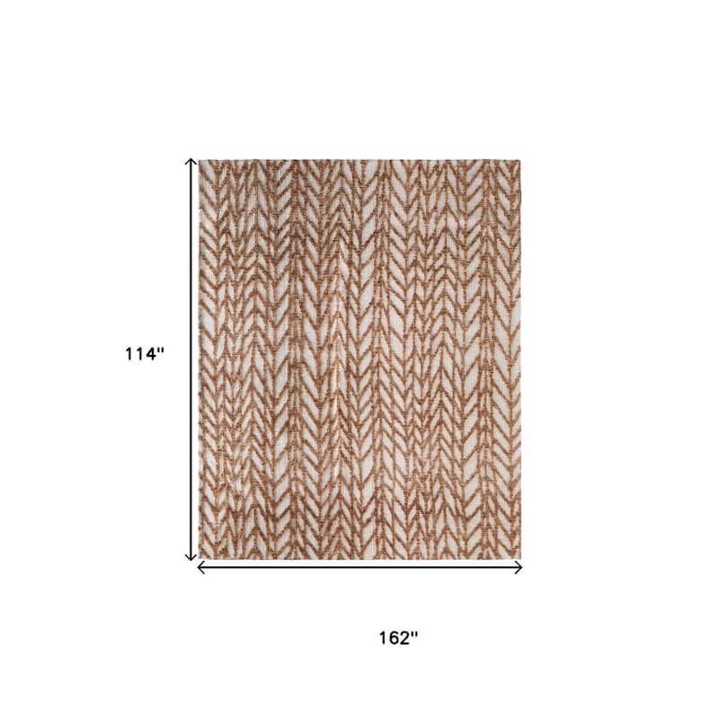 HomeRoots Chevron Bohemian Rectangle Area Rug