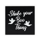 preview thumbnail 1 of 2, Shake Your Boo Thang Ghost Block Halloween Shelf Sitter Centerpiece