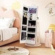 preview thumbnail 3 of 18, Gymax Swivel Kids Jewelry Cabinet w/ Lights Full-Length Mirror &