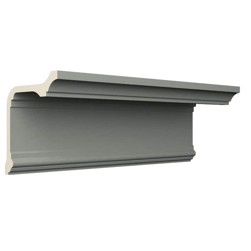 7 7/8"H x 6 5/8"P x 10 3/8"F x 96"L Chloe Crown Moulding - 1-Pack