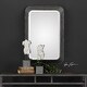 preview thumbnail 2 of 3, Beveled Rectangular Wall Mirror - Silver - 30.25"