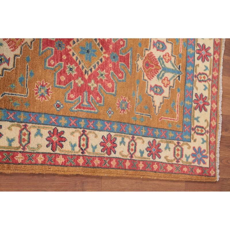 Kazak Oriental Foyer Rug Handmade Wool Carpet - 2'9" x 3'10"