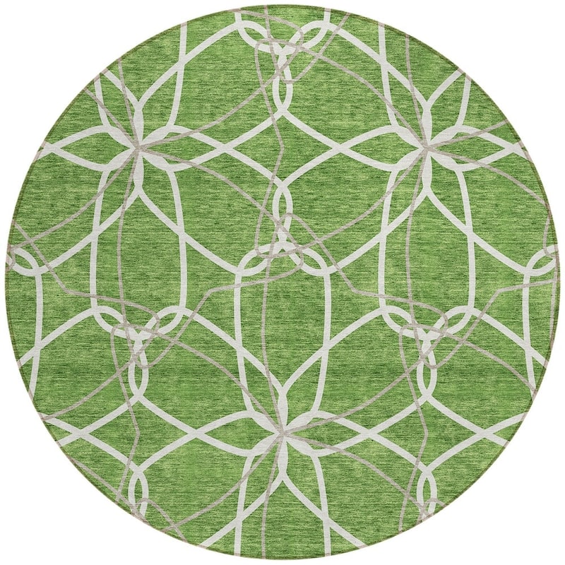 HomeRoots Geometric Modern Rectangle Outdoor Rug