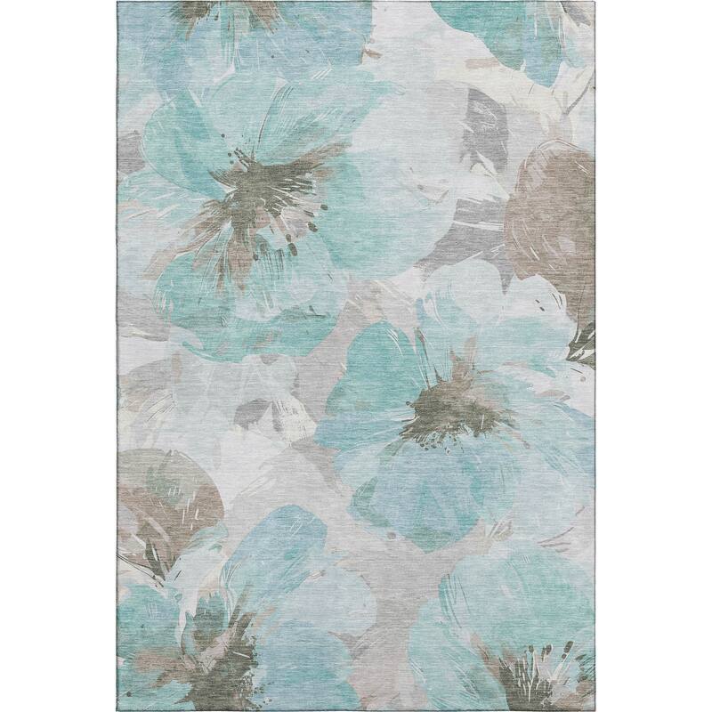 Premium Washable Super Soft Contemporary Floral Mayfield Rug