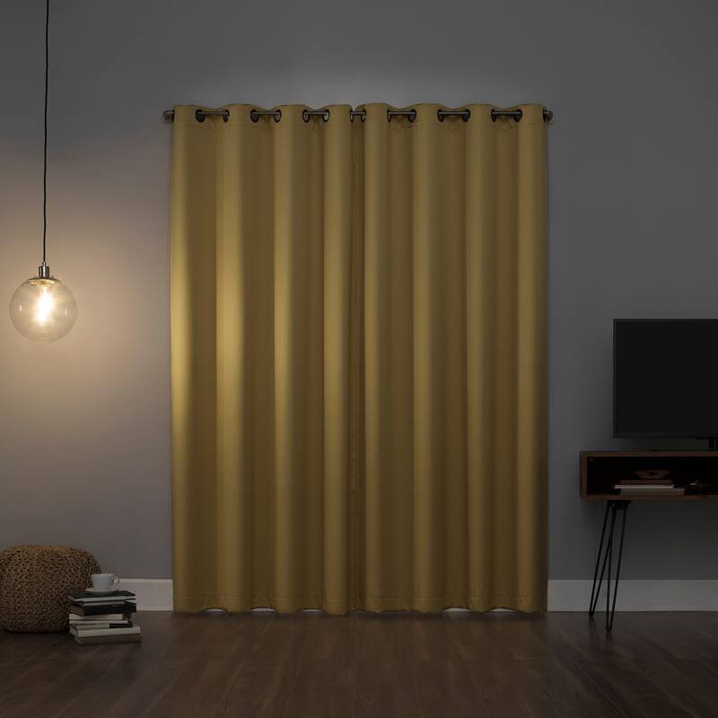 Sun Zero Oslo Theater Grade Extreme Total Blackout Grommet Curtain Panel, Single Panel