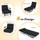 preview thumbnail 9 of 34, Costway Folding 5 Position Convertible Sleeper Bed Armchair Lounge w/
