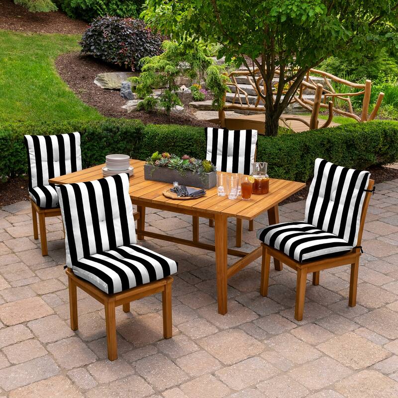 ARDEN Plush Modern Tufted Polyfill Dining Chair Cushion, Set of 2