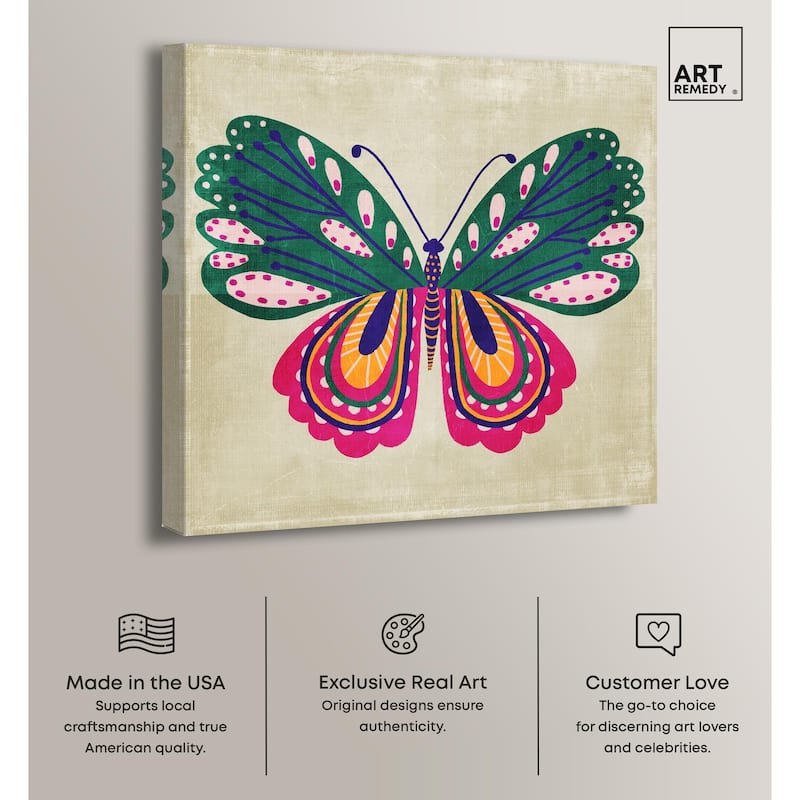 Butterfly Wings Canvas by Art Remedy, Gallery Wrapped
