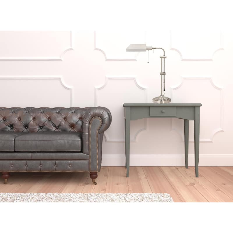 Metal Pull Chain Table Lamp with Rectangle Shade Dimmable Adjustable - 16” x 7” x 26” (D x W x H)