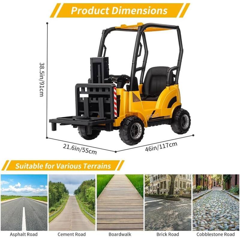 12V Electric Kids Ride On Forklift Truck with Remote Control