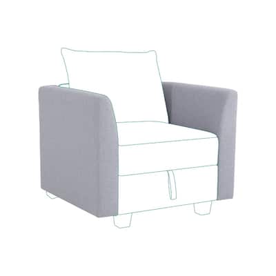 Elizabeth Modern DIY Collection - Convertible Modular Sectional Sofa - Ultimate Sofa Experience - Linen Sofa Couch