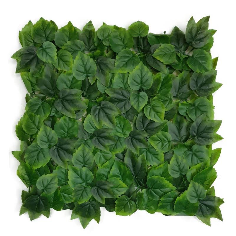 Artificial Green Foliage UV-protected for Outdoor Decor (Set of 4) - Green