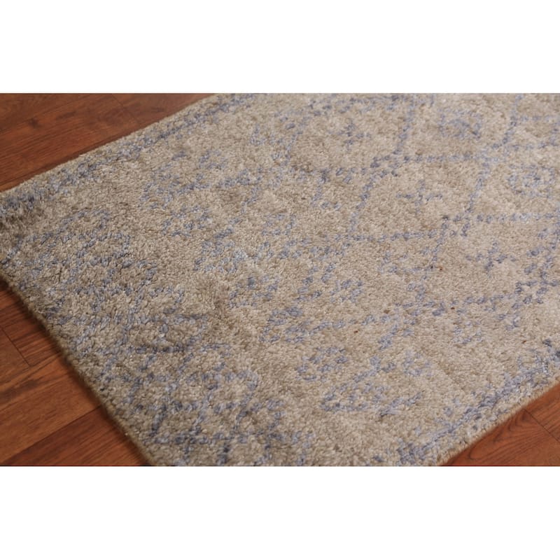 Moroccan Indian Foyer Rug Handmade Wool Carpet - 2'0"x 3'0"