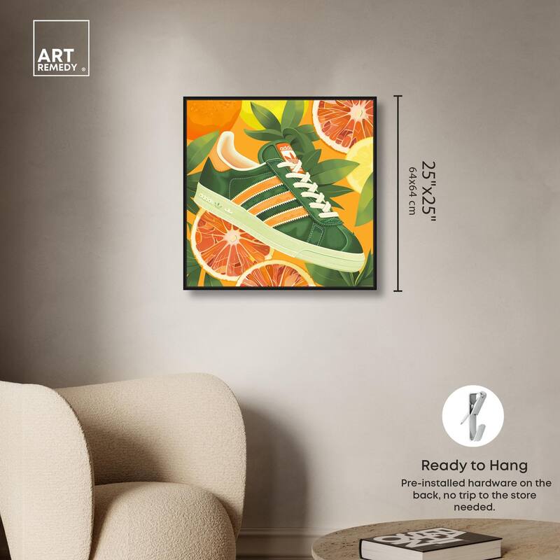 Citrus Sneaker Canvas by Art Remedy