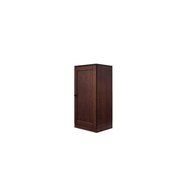 Palace Imports Premium 100% Solid European Oak Hardwood Modular Dining Room Cabinet with Shaker Doors - 16" Wide, 71.5" Tall