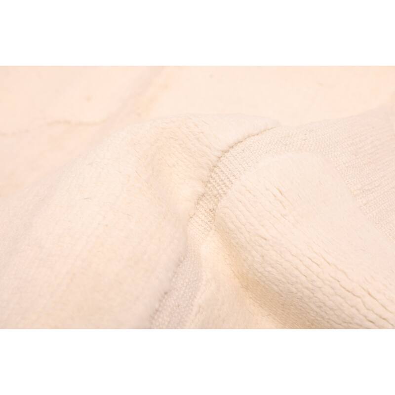 ECARPETGALLERY Hand-knotted Pak Finest Marrakesh Cream Wool Rug - 7'9 x 10'0