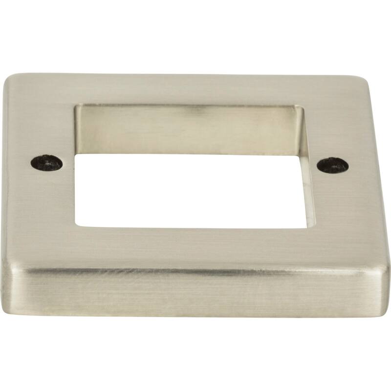 Atlas Homewares Tableau 1-7/8 Inch Long Cabinet Pull Backplate - Brushed Nickel